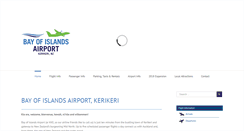 Desktop Screenshot of bayofislandsairport.co.nz