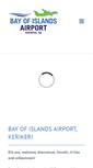 Mobile Screenshot of bayofislandsairport.co.nz