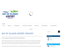 Tablet Screenshot of bayofislandsairport.co.nz